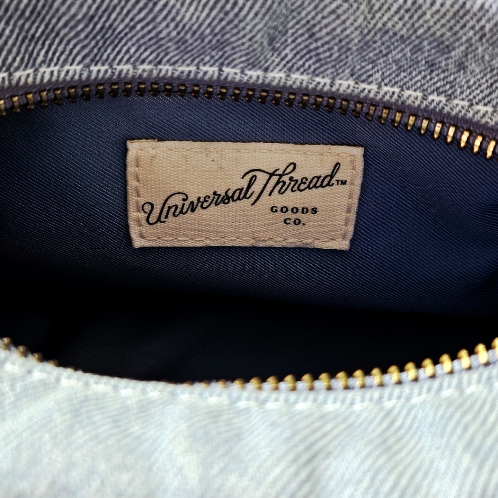 Universal Thread Distressed Denim Mini Crossbody … - image 6